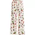 Women's Flannel Wide Leg Sleep Pants, Front