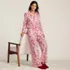 Women's Flannel Wide Leg Sleep Pants, alternative image