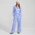 Women's Flannel Wide Leg Sleep Pants, alternative image