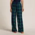 Women's Flannel Wide Leg Sleep Pants, Front