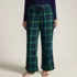 Women's Plus Size Flannel Wide Leg Sleep Pants, Front