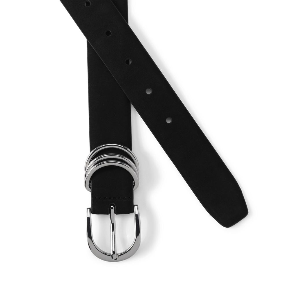 7988, Womens, Multi Keeper Belt, True Black 2 Madewell, Women main image 3