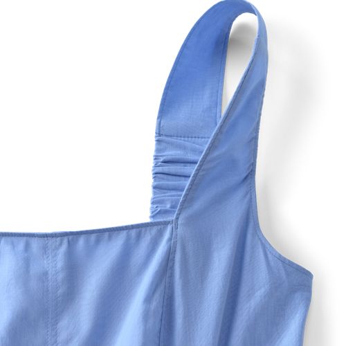 Women's Sleeveless Cambric Bubble Hem Midi Dress, alternative image
