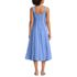 Women's Sleeveless Cambric Bubble Hem Midi Dress, Back