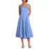 Women's Sleeveless Cambric Bubble Hem Midi Dress, Front