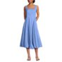 Women's Sleeveless Cambric Bubble Hem Midi Dress
