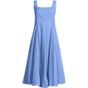 Women's Sleeveless Cambric Bubble Hem Midi Dress