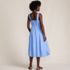 Women's Sleeveless Cambric Bubble Hem Midi Dress, Back