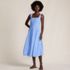 Women's Sleeveless Cambric Bubble Hem Midi Dress, Front