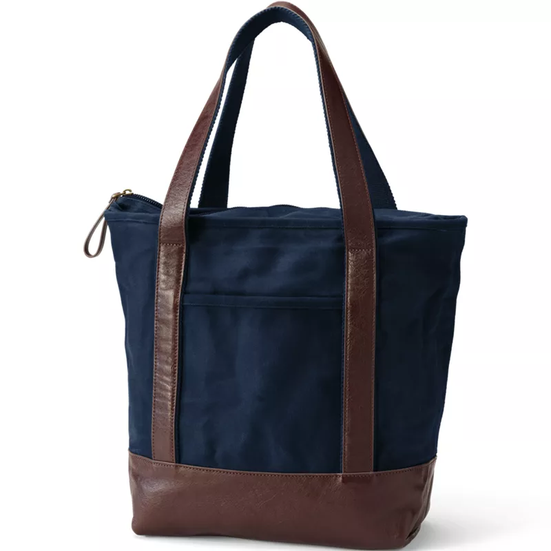 Waxed Canvas Tote, Front