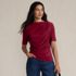 Women's Elbow Sleeve Silky Knit Ruched Top, alternative image
