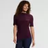 Women's Elbow Sleeve Silky Knit Ruched Top, Front