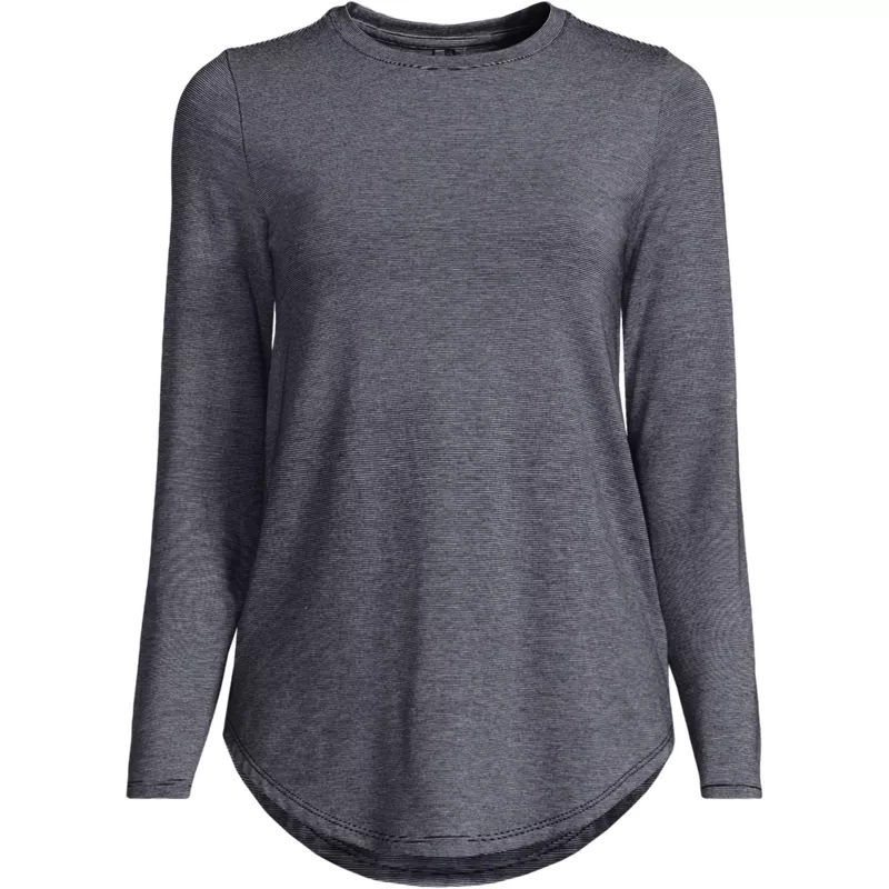 Women's Long Sleeve Cooling Performance Tunic Tee, Front