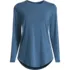 Women's Plus Size Long Sleeve Cooling Performance Tunic Tee, Front