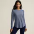 Women's Long Sleeve Cooling Performance Tunic Tee, Front