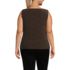Women's Sleeveless Silky Knit Drape Front Top