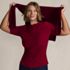 Women's Plus Size Elbow Sleeve Silky Knit Ruched Top, alternative image