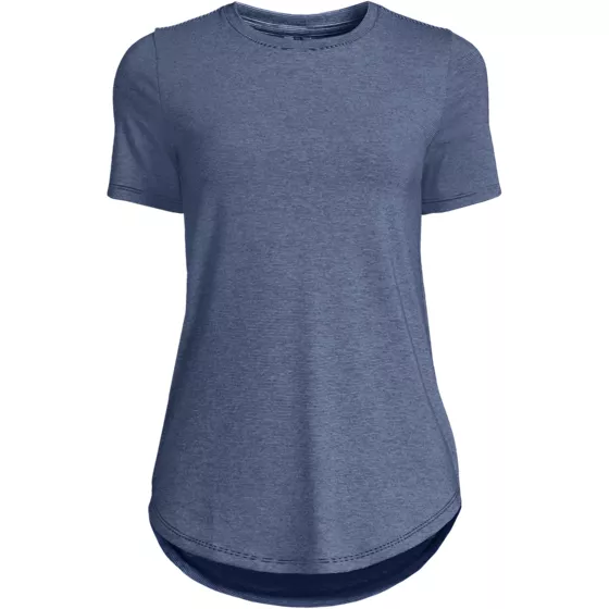 Women's Petite Short Sleeve Cooling Performance Tunic Tee - primary