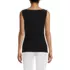 Women's Sleeveless Silky Knit Drape Front Top, Back