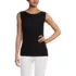 Women's Sleeveless Silky Knit Drape Front Top, Front