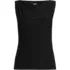 Women's Sleeveless Silky Knit Drape Front Top, Front