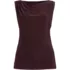 Women's Sleeveless Silky Knit Drape Front Top, Front