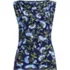 Women's Plus Size Sleeveless Silky Knit Drape Front Top, Front