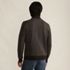 Men's Long Sleeve Washable Merino Button Through Sweater Polo, Back