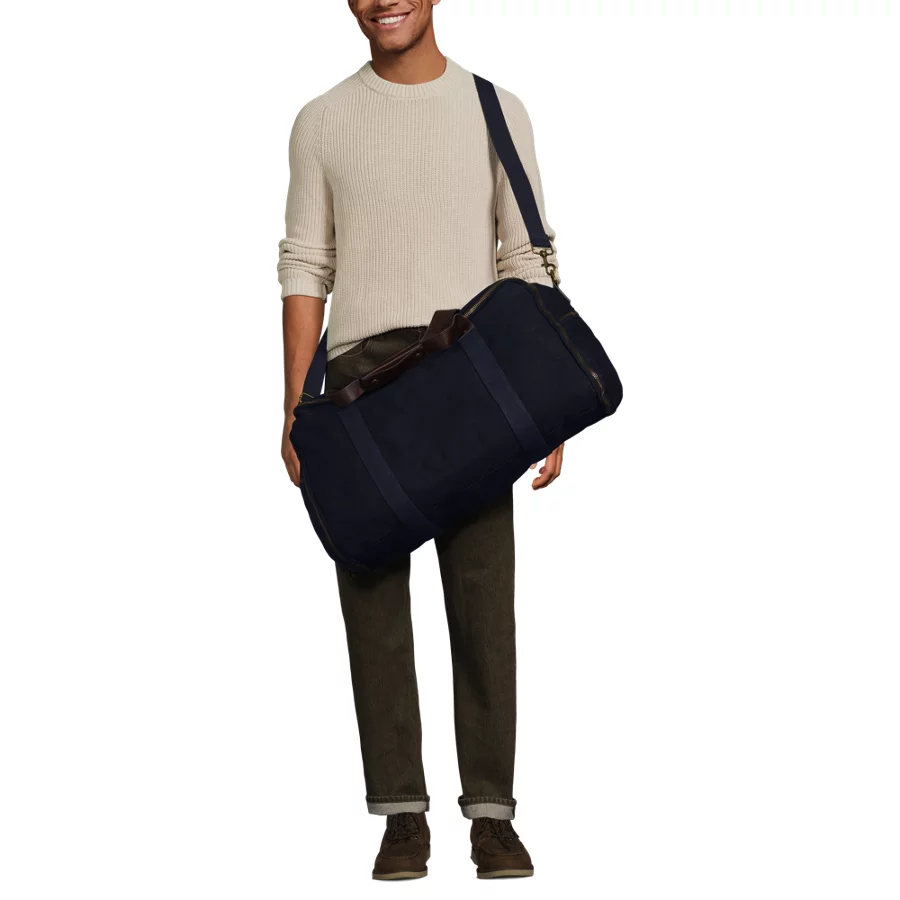 Waxed Canvas Convertible Garment Duffle view 7