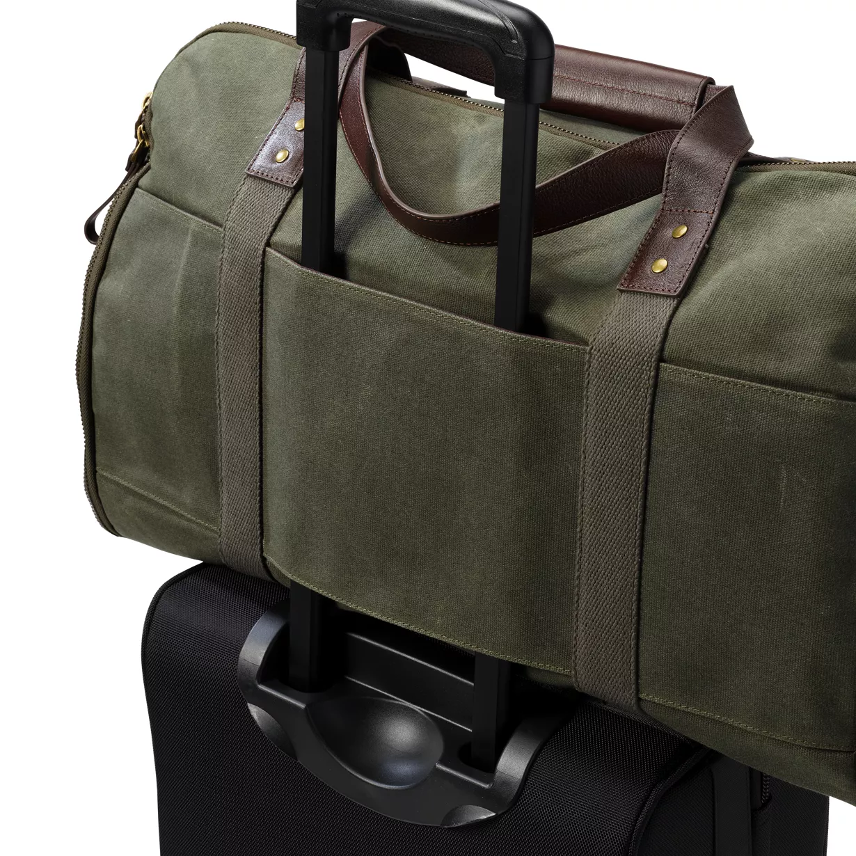 Waxed Canvas Convertible Garment Duffle