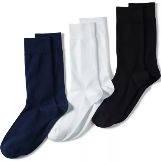 Men's Cotton Crew Socks 3 Pack - primary