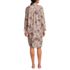 Women's Flannel Long Sleeve Sleepshirt Nightgown, Back