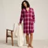 Women's Flannel Long Sleeve Sleepshirt Nightgown, alternative image
