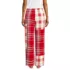 Women's Flannel Patchwork Wide Leg Sleep Pants, Back
