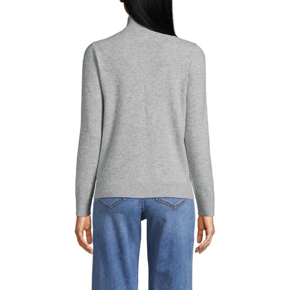 Women's Cashmere Quarter Zip Sweater | Lands' End