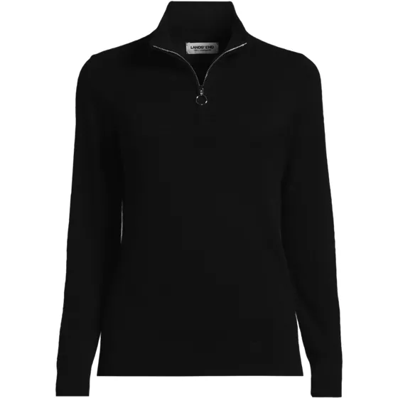 Women's Cashmere Quarter Zip Sweater - primary