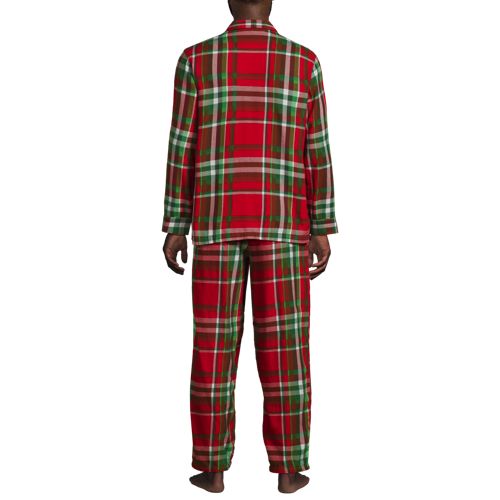 Men's Flannel 3 Piece Pajama Set, Back