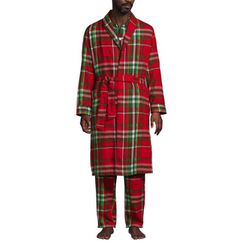 Men's Flannel 3 Piece Pajama Set, Front