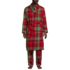 Men's Flannel 3 Piece Pajama Set, Front