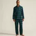 Men's Flannel 3 Piece Pajama Set, alternative image