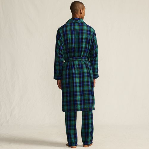 Men's Flannel 3 Piece Pajama Set, Back