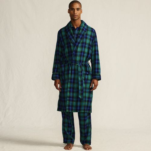 Men's Flannel 3 Piece Pajama Set, Front