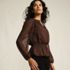 Women's Chiffon Peplum Top, alternative image