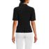 Women's Bubble Sleeve Silky Knit Smocked Mock Neck Top, Back