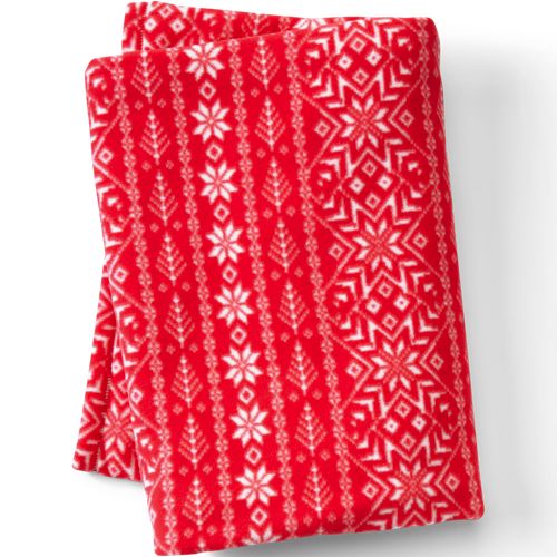 Stripe Snowflake/Compass Red