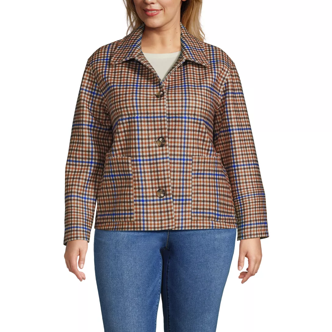 Women's Heritage Brushed Print Shirt Jacket