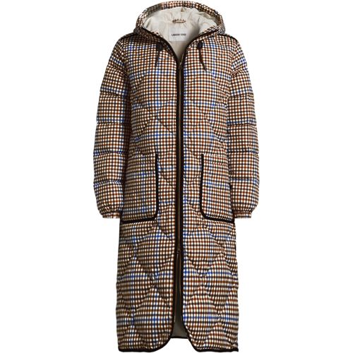 Patterned FeatherFree Insulated Quilted Coat, Women, size: 1XL, plus, Misc, Polyester, by Lands' End