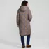 Women's Tall Print FeatherFree Insulated Diamond Quilted Maxi Coat, Back