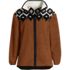 Women's Print Cozy Sherpa Full Zip Fleece Jacket, Front