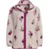 Women's Plus Size Print Cozy Sherpa Full Zip Fleece Jacket, Front